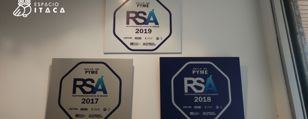 Aparecen los sellos RSA del año 2017, 2018 y 2109, expuestos en nuestra sala de espera